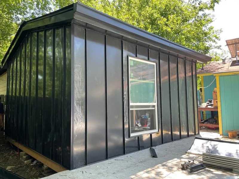 Black standing seam metal wall panels for Metal Roof Installation in New Carrollton